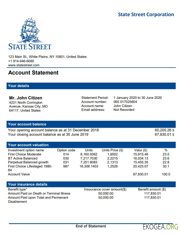 USA State Street Corporation doc pdf